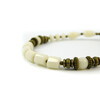 Exclusive bracelet &quot;Cornelia&quot; White coral, rondel, barrel, drop