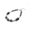 Exclusive bracelet &quot;Gretta&quot; Hematite, washer