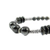 Exclusive bracelet &quot;Gretta&quot; Hematite, washer