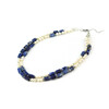 Exclusive necklace &quot;Frida&quot; Pearls, Sodalite barrel, 2 rows