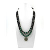 Exclusive necklace &quot;Virgil&quot; Malachite, Agate, 2 rows