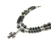 Exclusive necklace &quot;Marel&quot; Hematite, puck, 2 rows