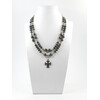 Exclusive necklace &quot;Marel&quot; Hematite, puck, 2 rows