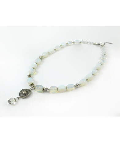 Exclusive necklace "Kalista" Moonstone, chevron