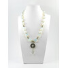 Exclusive necklace &quot;Kalista&quot; Moonstone, chevron