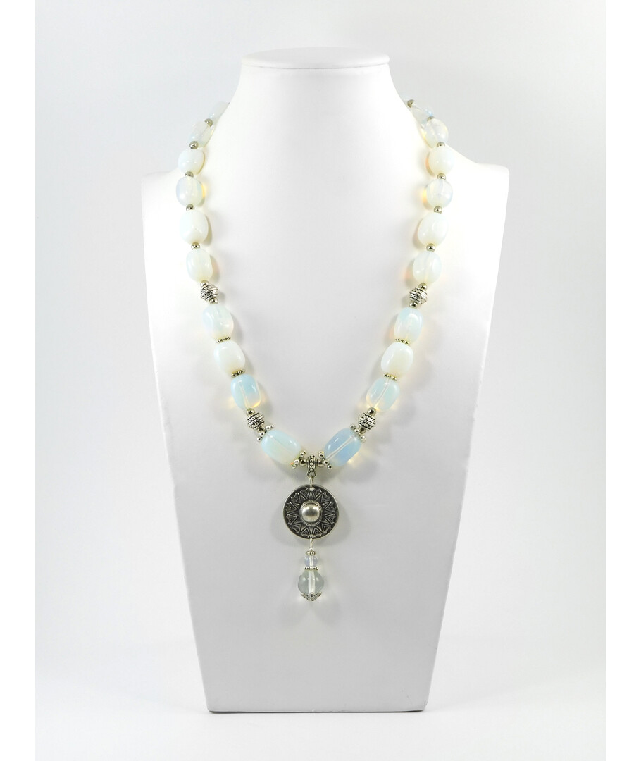 Exclusive necklace "Kalista" Moonstone, chevron