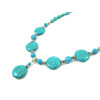 Exclusive necklace &quot;Verda&quot; Turquoise, coin