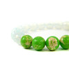 Variscite bracelet, Moonstone, rubber band