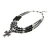 Exclusive necklace &quot;Gretta&quot; Hematite, puck, 3 rows