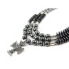 Exclusive necklace &quot;Gretta&quot; Hematite, puck, 3 rows