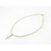 Exclusive necklace &quot;Rosalie&quot; Rose quartz facet, Pearls