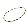 Exclusive necklace &quot;Duet&quot; Labrador, faceted Jadeite, silver