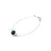 Malachite bracelet, silver