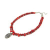 Exclusive necklace &quot;Iversta&quot; Coral coin, cut