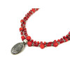 Exclusive necklace &quot;Iversta&quot; Coral coin, cut