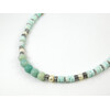 Exclusive necklace &quot;Malvida&quot; Amazonite, Pearls, Mushli rondel