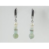 Exclusive earrings &quot;Malvida&quot; Amazonite, Pearls, Mushli rondel