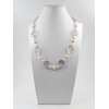 Exclusive necklace &quot;Amethyst pearl&quot; Amethyst faceted coin, Pearls, fig