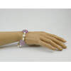 Exclusive bracelet &quot;Amethyst pearl&quot; Amethyst faceted coin, Pearls, fig