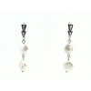 Exclusive earrings &quot;Rococo&quot; Pearls coin