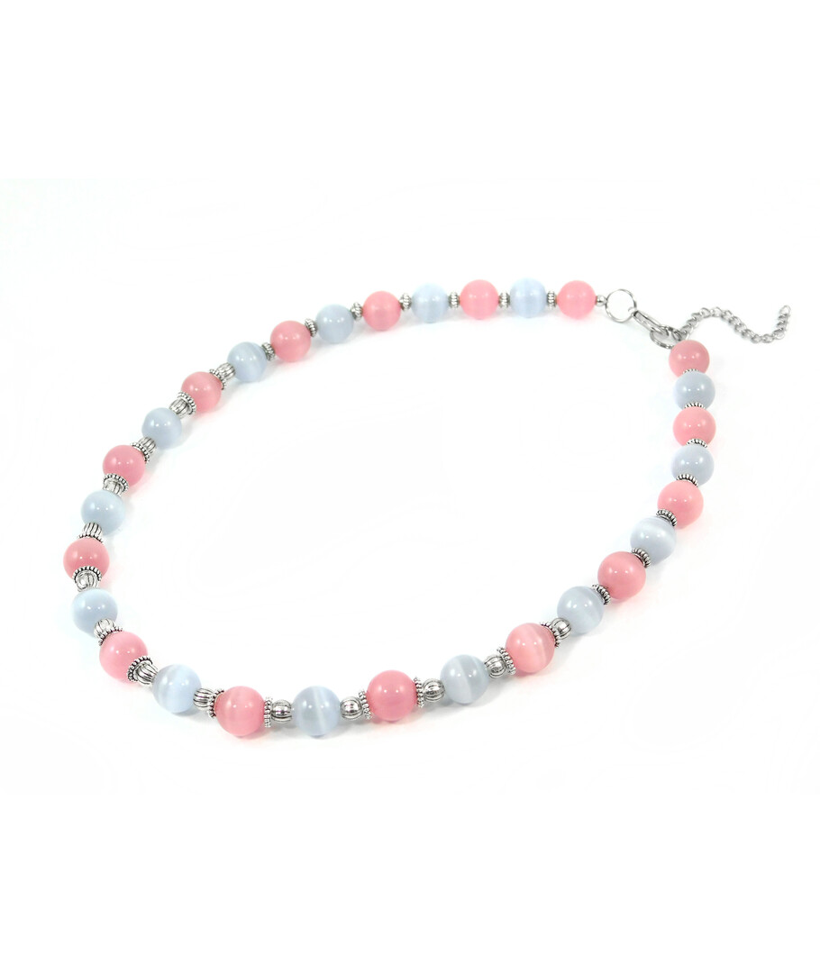 Exclusive necklace "Marshmallow" Cat's eye