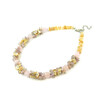 Exclusive necklace &quot;Lola&quot; Rose quartz face, Mother of pearl, Cat&#039;s eye crumb