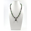 Exclusive necklace &quot;Pomegranate Garden&quot; Pomegranate, facet, Zoisite, barrel