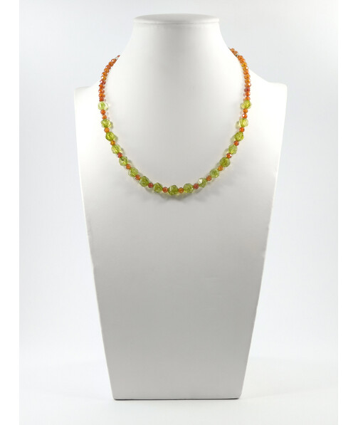 Exclusive necklace "Marzipan" Quartz facet, Zircon facet