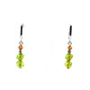 Exclusive earrings &quot;Marzipan&quot; Quartz facet, Zircon facet