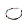 Ruby bracelet, Zoisite facet, silver