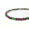 Ruby bracelet, Zoisite facet, silver