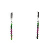 Ruby, Zoisite facet earrings