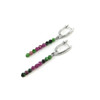 Ruby, Zoisite facet earrings