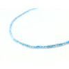 Topaz necklace blue face, silver