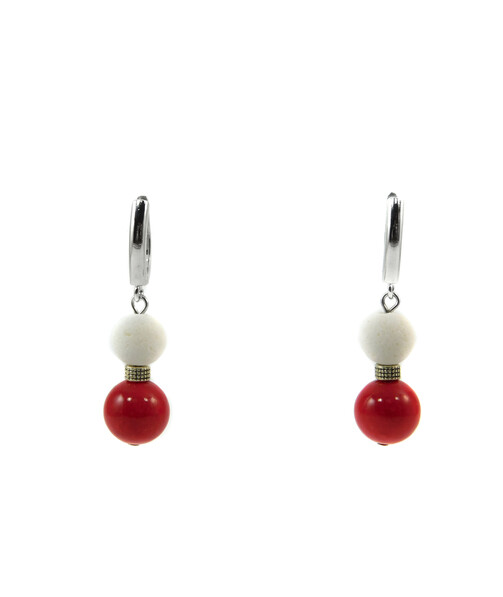 Exclusive earrings "Prima donna" Coral press, Sponge