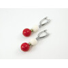 Exclusive earrings &quot;Prima donna&quot; Coral press, Sponge