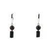 Exclusive earrings &quot;Pomegranate Garden&quot; Pomegranate, Zoisite barrel