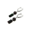 Exclusive earrings &quot;Pomegranate Garden&quot; Pomegranate, Zoisite barrel