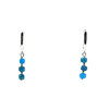 Earrings Apatite cubic face