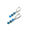 Earrings Apatite cubic face