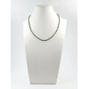 Chrome diopside necklace, silver