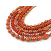 Exclusive necklace &quot;Bell&quot; Sponge coral, rondel, 5 rows