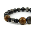 Bracelet Obsidian, Jasper, Tourmaline