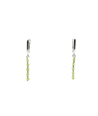 Chrysolite faceted earrings