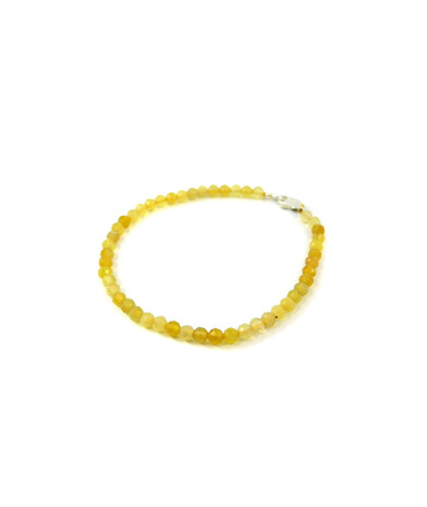 Bracelet Citrine facet, silver