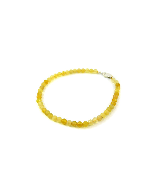 Bracelet Citrine facet, silver