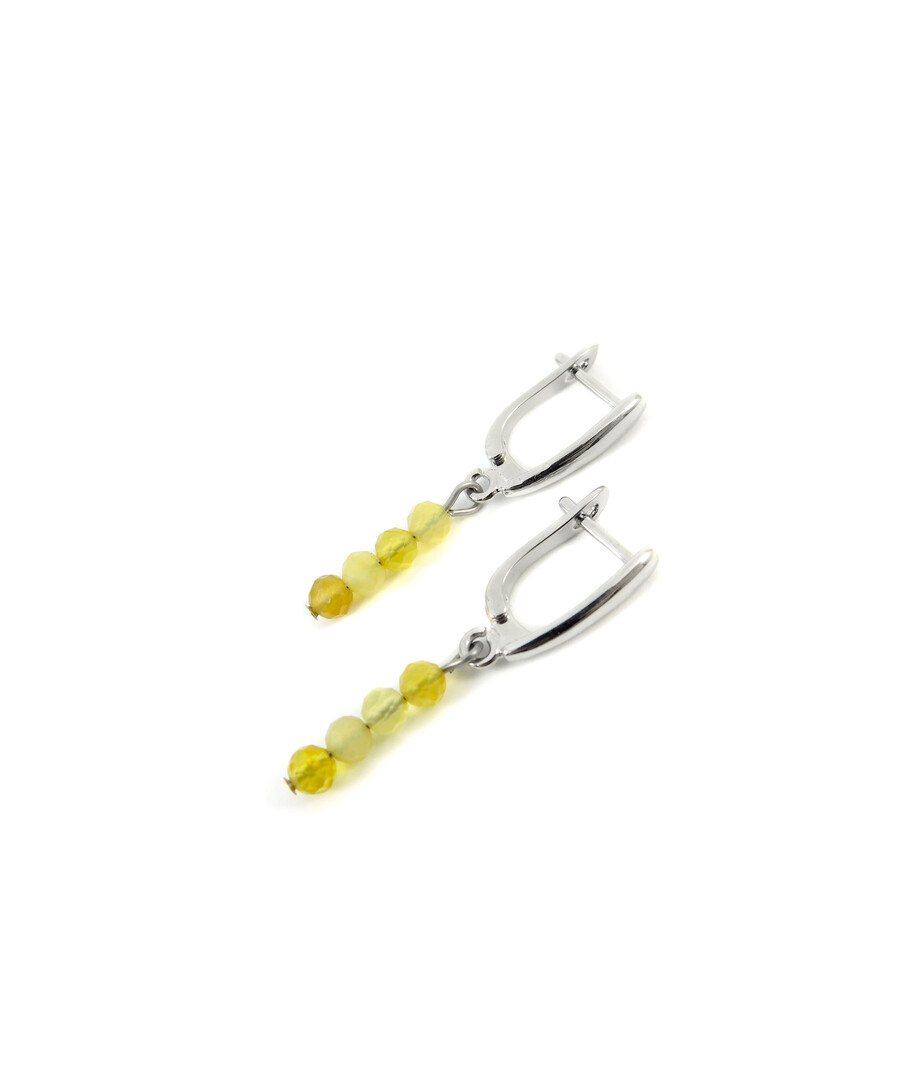 Earrings Citrine facet