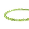 Bracelet chrysolite facet, silver