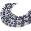 Exclusive necklace &quot;Violet dreams&quot; Cat&#039;s eye, 5 rows