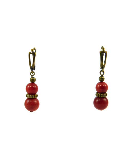 Exclusive earrings "Vladimir" Koral